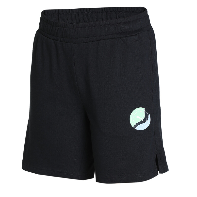 

Women's PUMA Wavy Graphic Logo Shorts