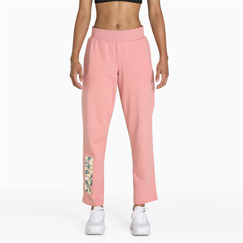 

Women's PUMA Zippered Regular Fit Camo Graphic Pants, Pink