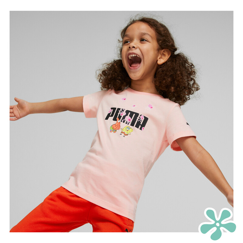 

PUMA X SPONGEBOB Logo Kids' Regular Fit T-Shirt