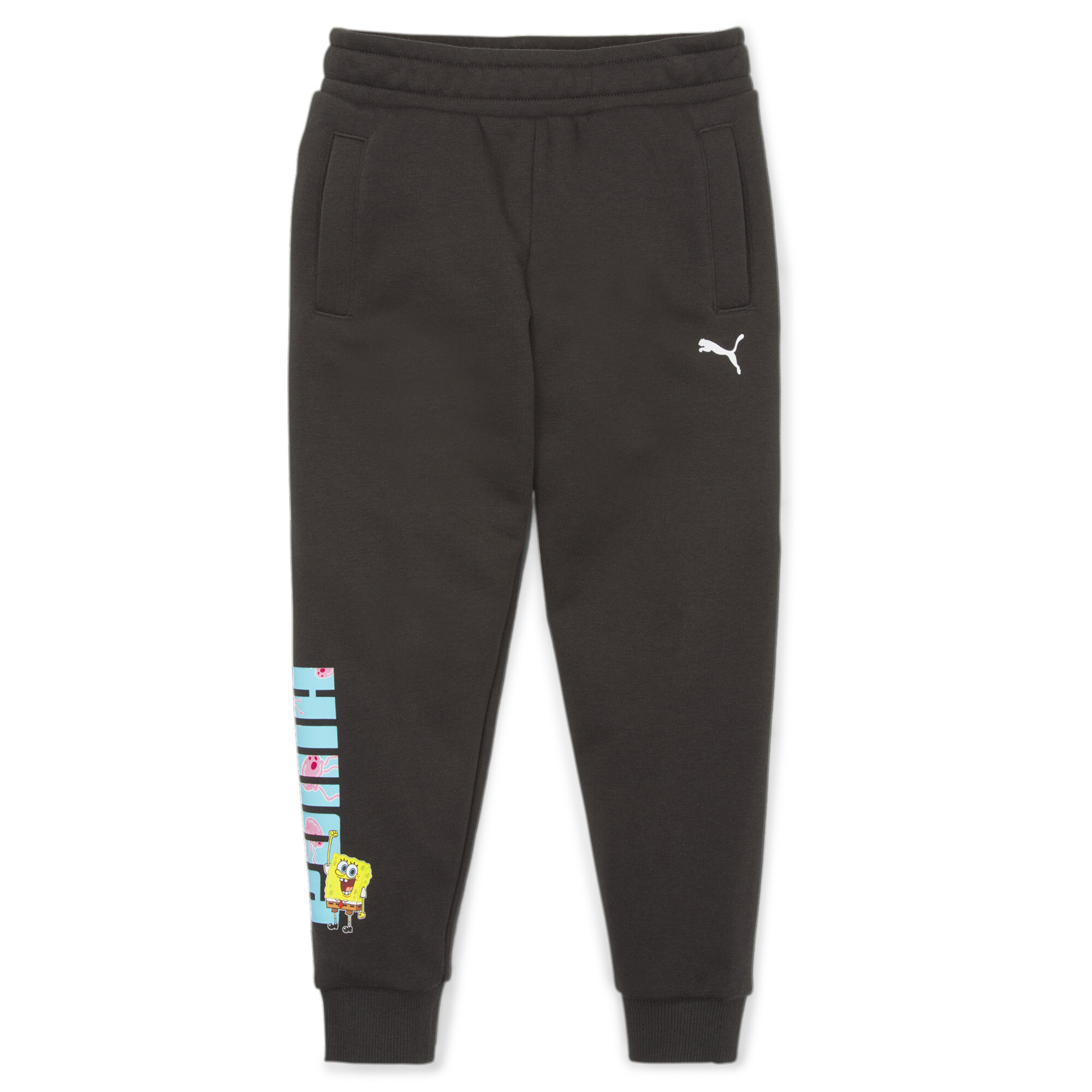 Puma X SPONGEBOB Sweatpants Kids, Black, Size 3-4Y, Clothing