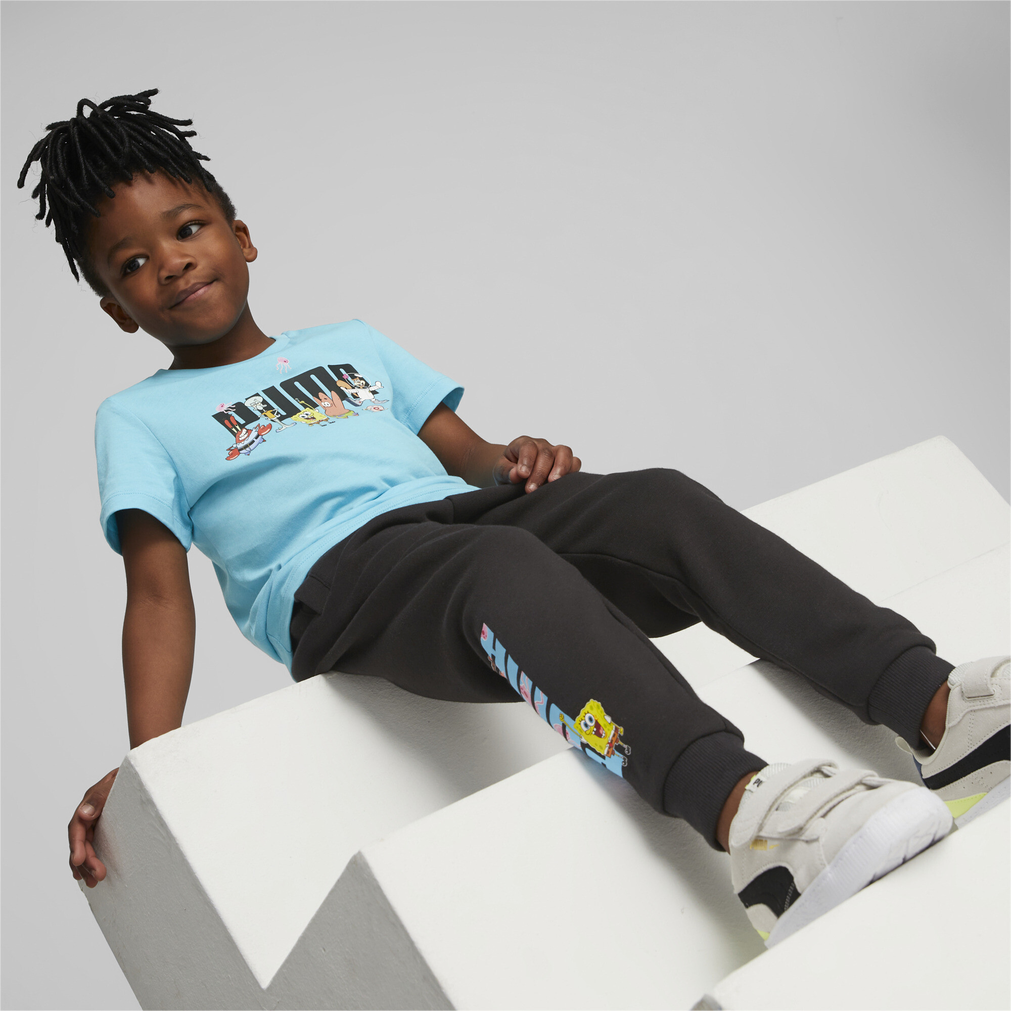 PUMA X SPONGEBOB Sweatpants Kids In 10 - Black, Size 1-2 Youth