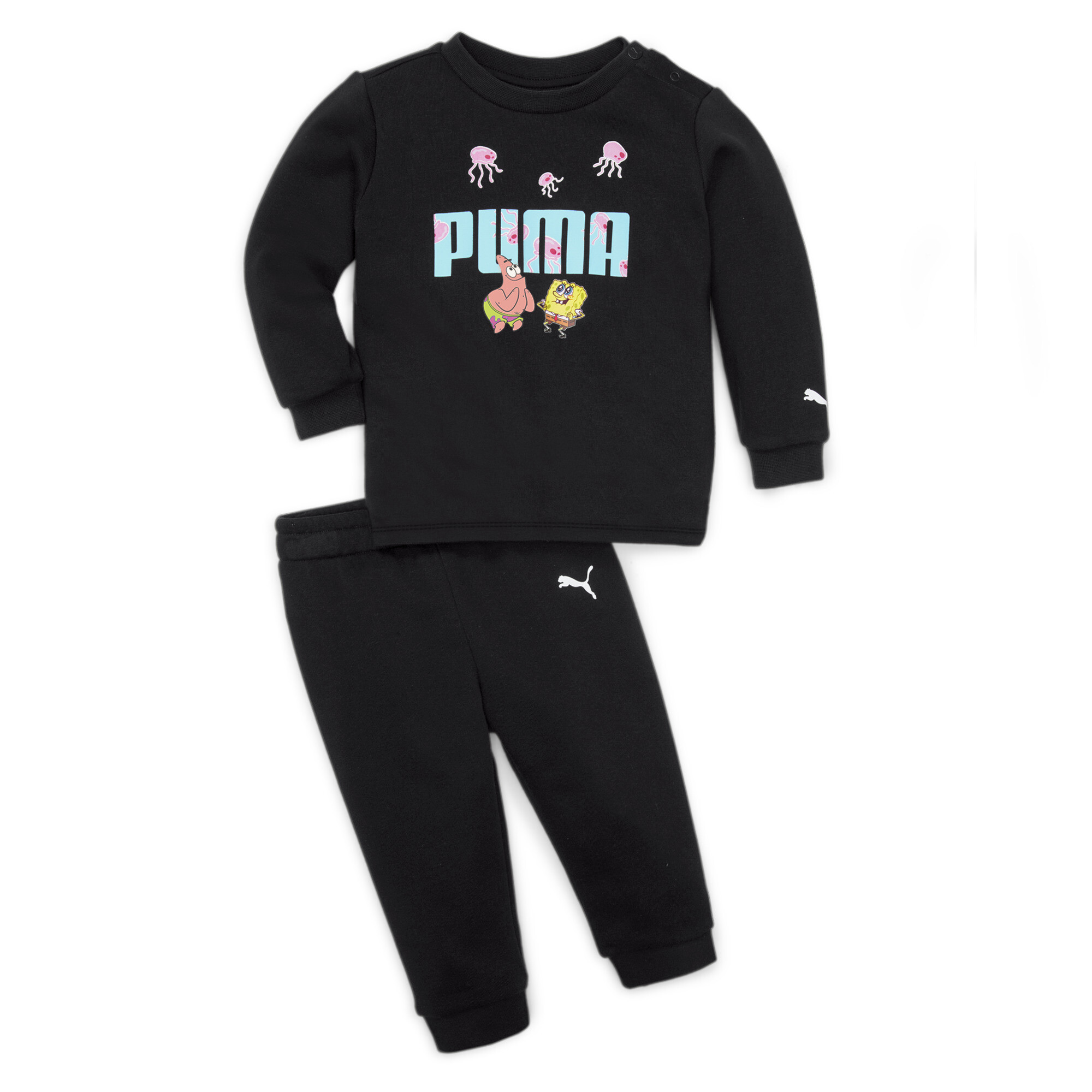 Puma X SPONGEBOB Jogger Set Kids, Black, Size 9-12M, Clothing