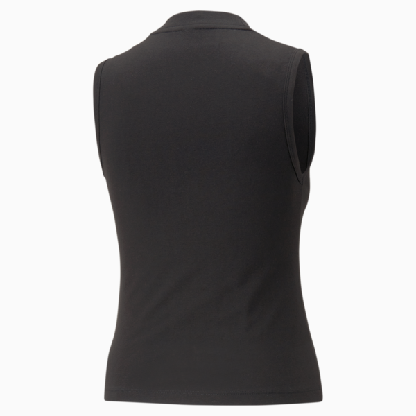 Essentials Slim Logo Tank Top Women, PUMA Black, large-MEX