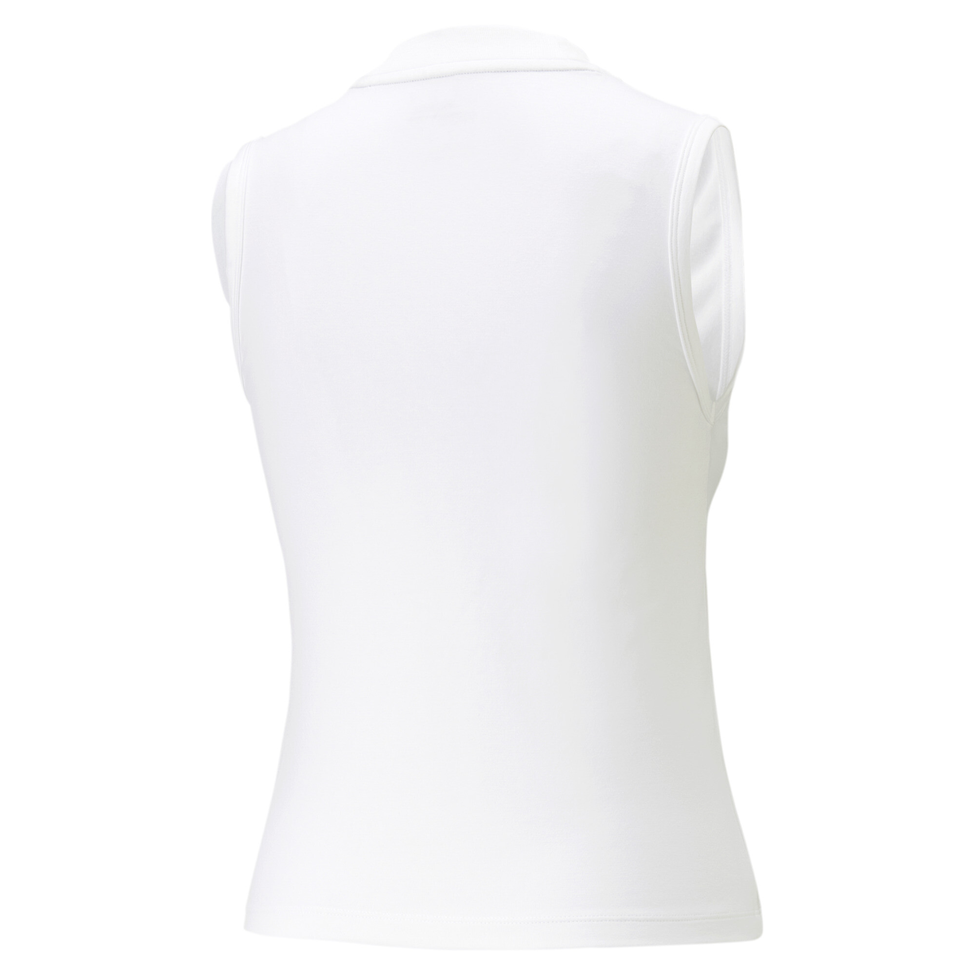 Women's Puma Essentials Slim Logo Tank Top, White, Size S, Clothing