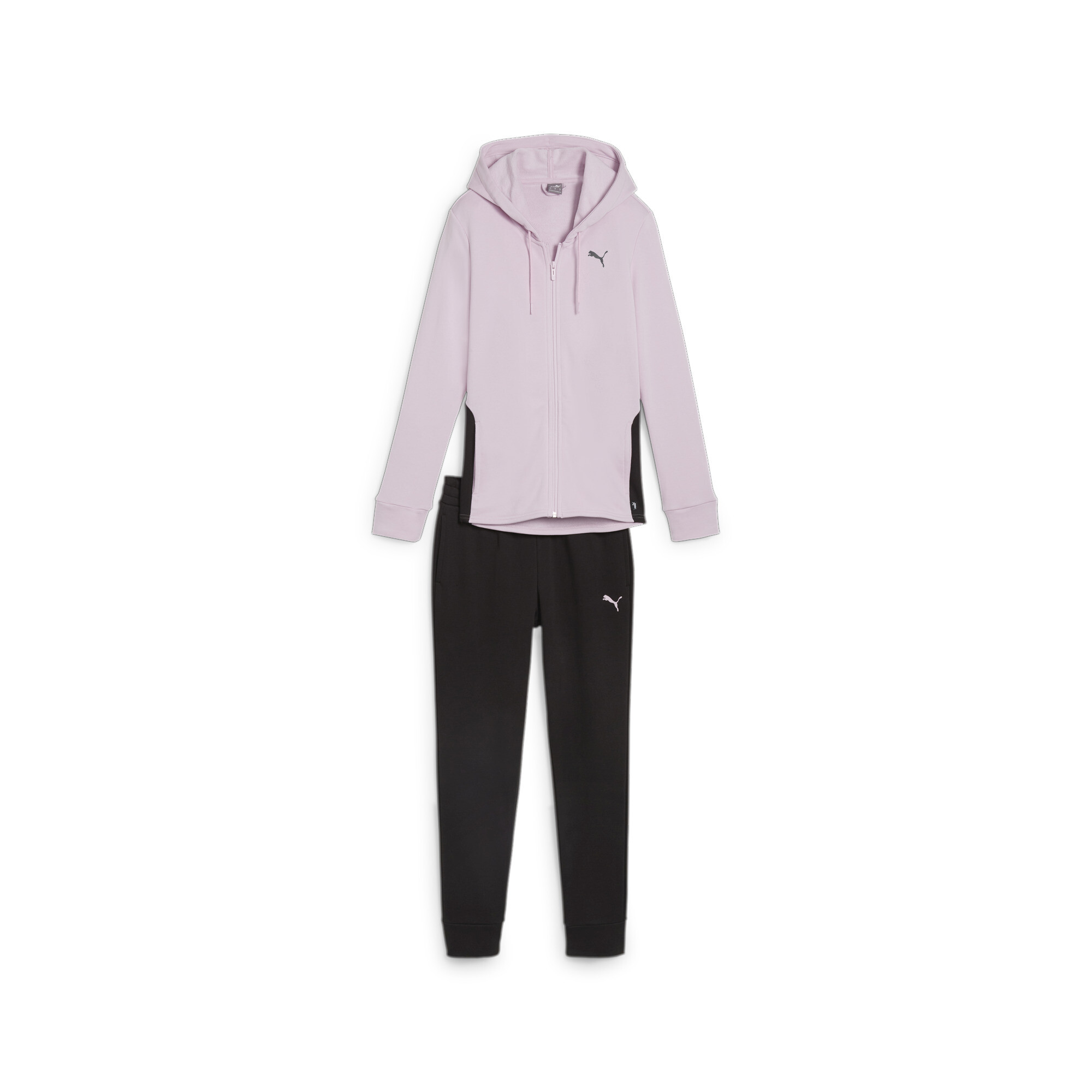 Women's Puma Classic Hooded Tracksuit, Purple, Size XS, Clothing
