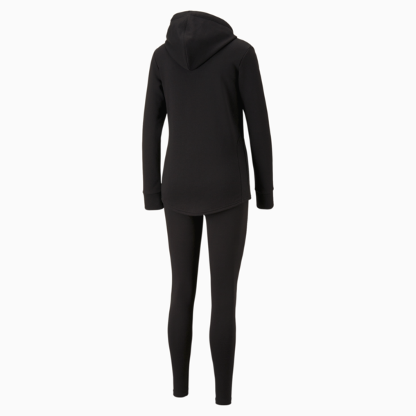 Metallic Tracksuit Women, PUMA Black, large-ZAF