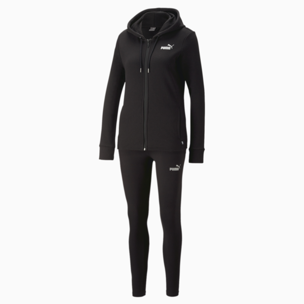 Metallic Tracksuit Women, PUMA Black, large-ZAF