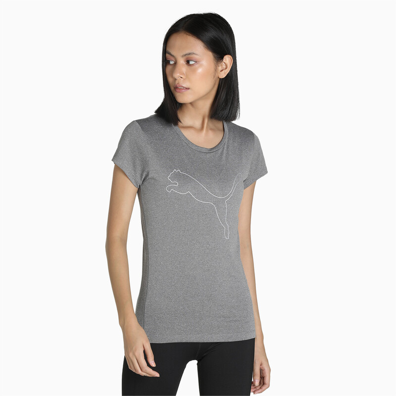 Women's PUMA Active Heather Slim Fit T-Shirt, Gray