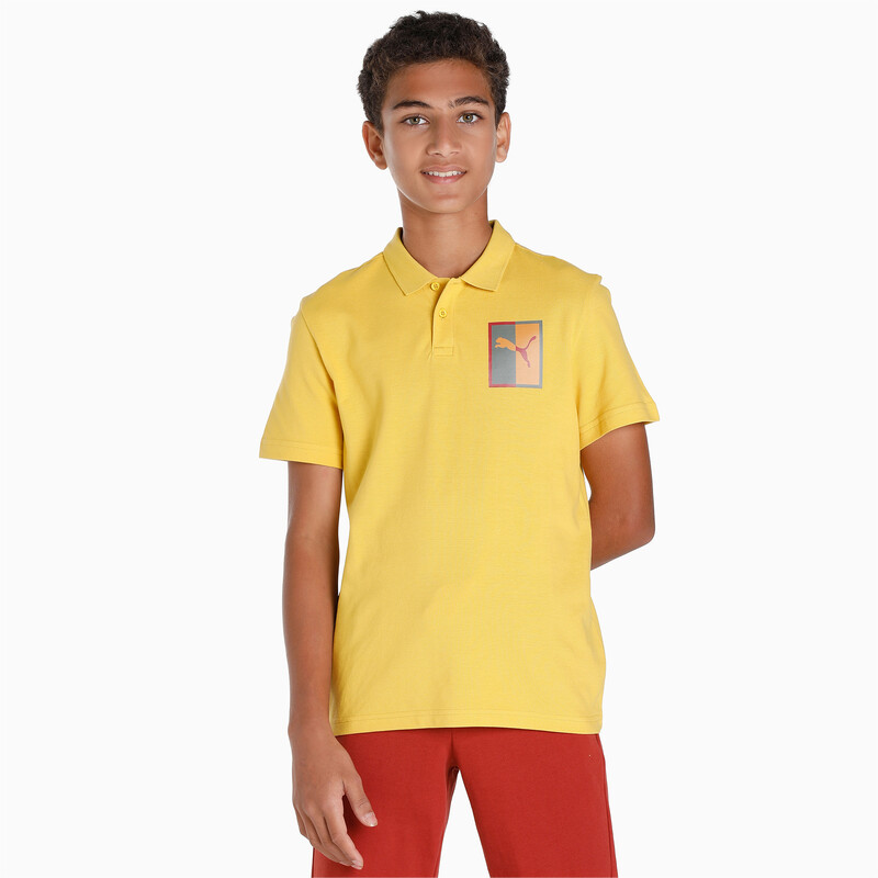 

PUMA Graphic Youth Regular Fit Polo, Bamboo