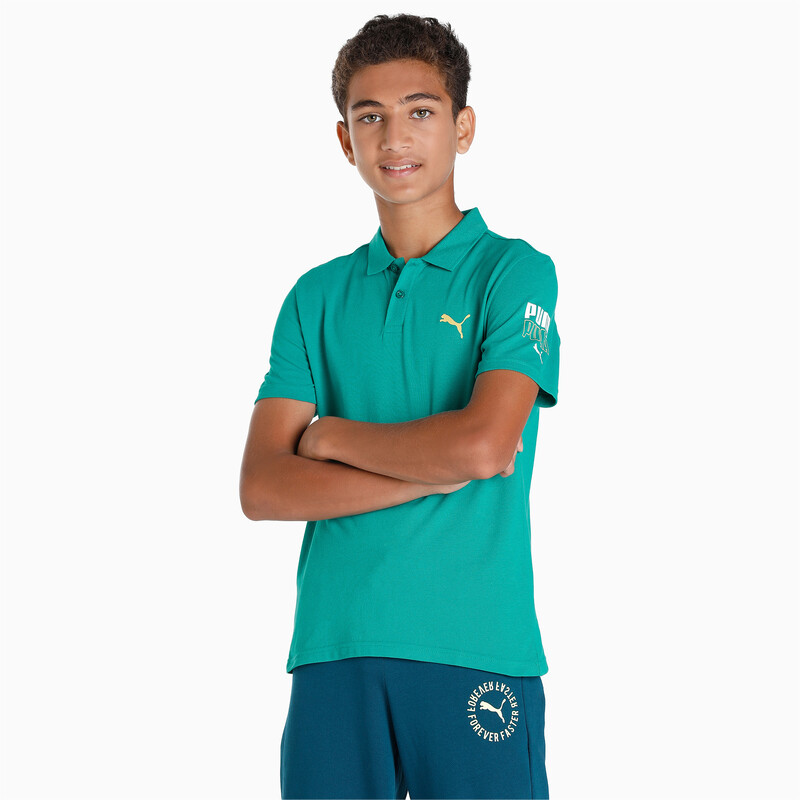 

PUMA Graphic Cat Logo Youth Regular Fit Polo