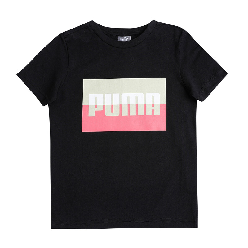 

PUMA Graphic Box Logo Youth Regular Fit T-Shirt, Black