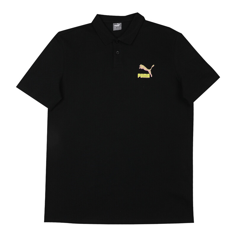 PUMA Archive Graphic Youth Regular Fit Polo, Black