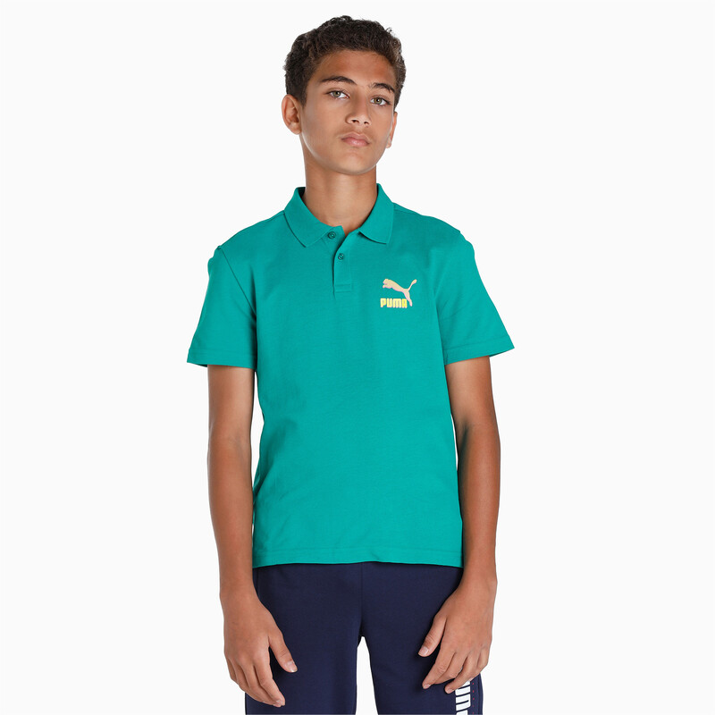 PUMA Archive Graphic Youth Regular Fit Polo, Parasailing
