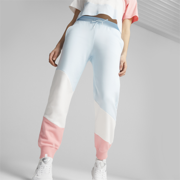 PUMA POWER Cat Pants Women, Icy Blue, large-ZAF