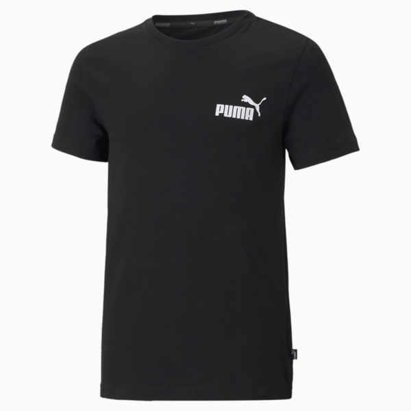 Essentials Small Logo Tee Youth, Puma Black, large-ZAF