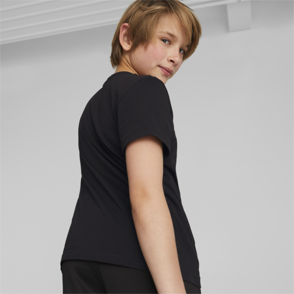 Essentials Logo Tee Youth, PUMA Black, large-ZAF