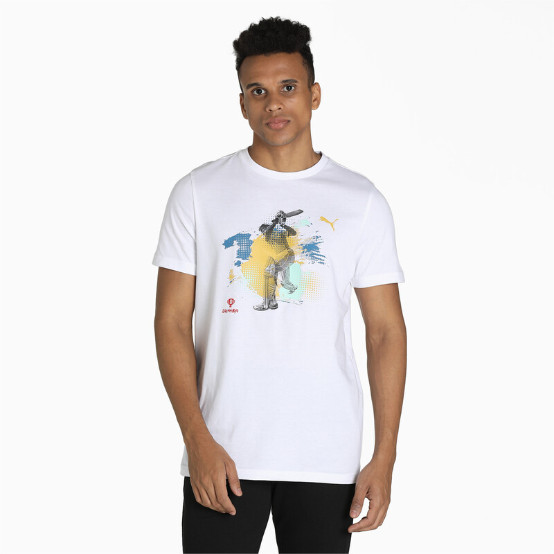 

Men's PUMA X Dream 11 Graphic Slim Fit T-Shirt, White