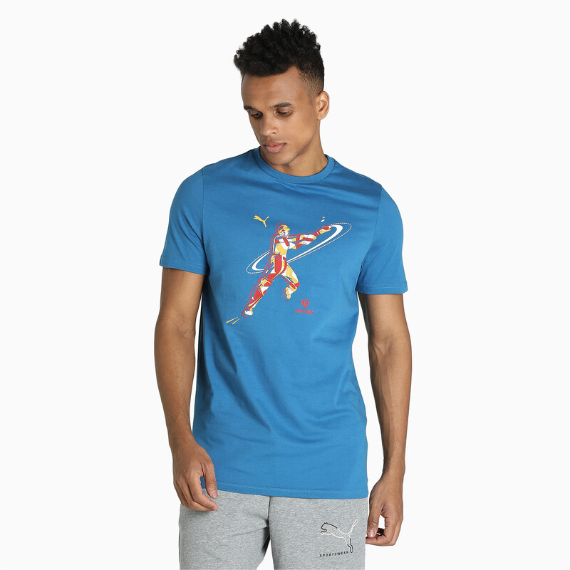 

Men's PUMA X Dream 11 Graphic Slim Fit T-Shirt, Black/blue