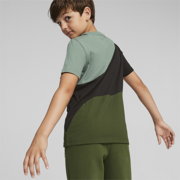 POWER CAT Tee Youth, Myrtle, large-ZAF