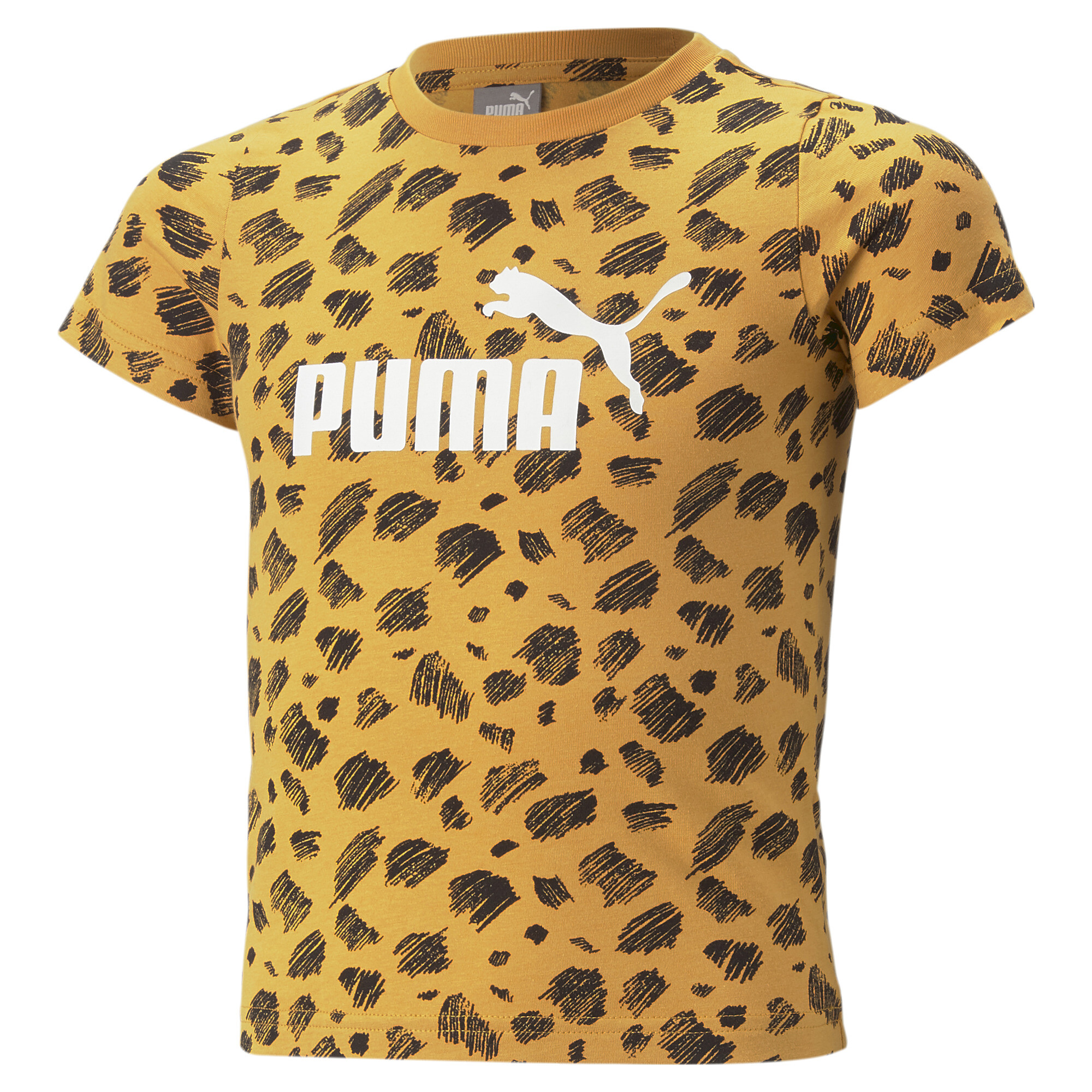 Essentials+ Puma Mates Printed Tee Kids, Black, Size 15-16Y, Shop