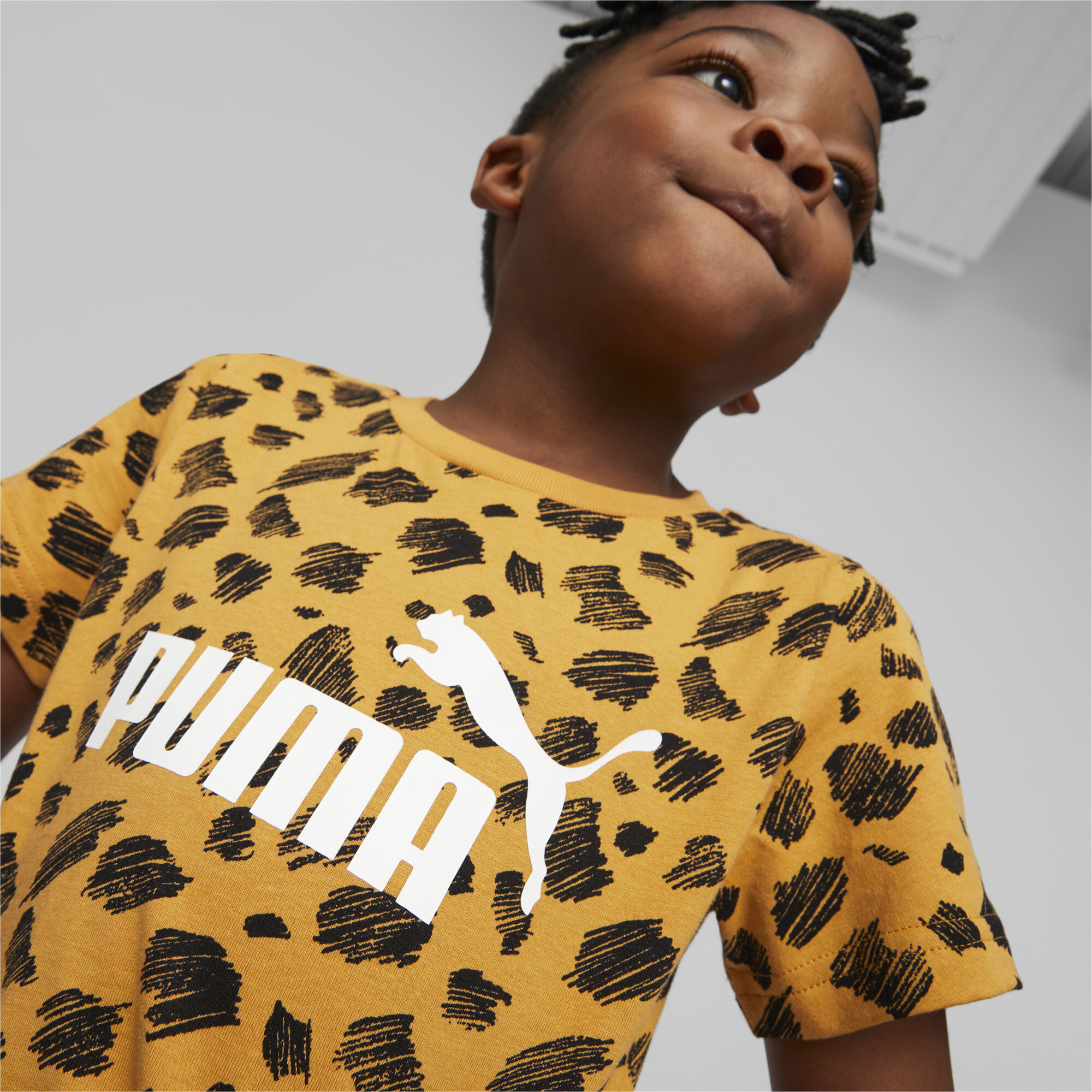 Essentials+ Puma Mates Printed Tee Kids, Black, Size 15-16Y, Shop