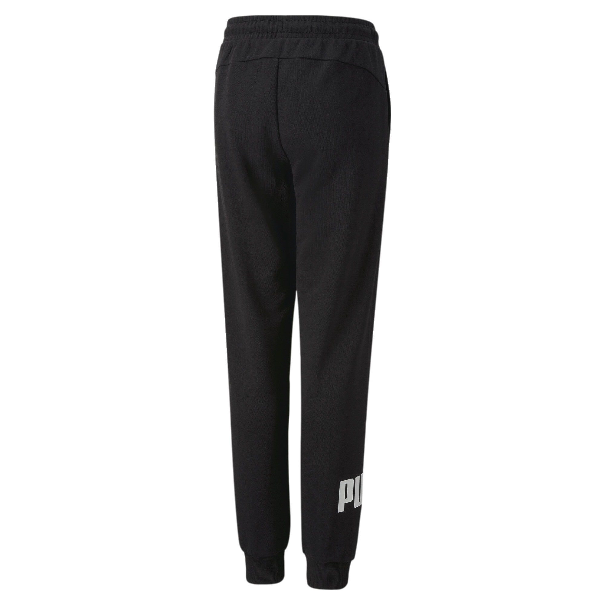 PUMA POWER Sweatpants In Black, Size 4-5 Youth, Cotton