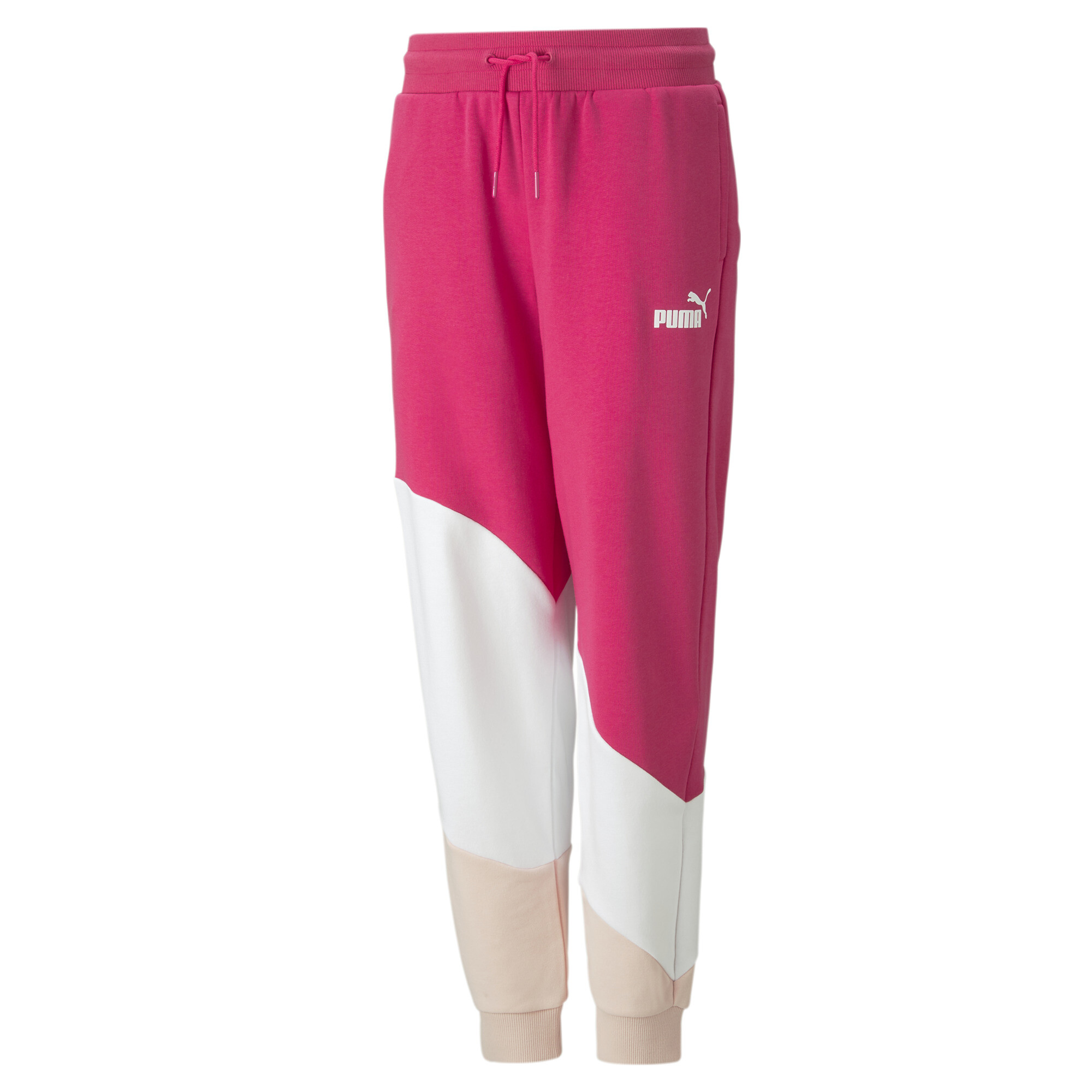 PUMA POWER Cat Pants In Pink, Size 13-14 Youth, Cotton