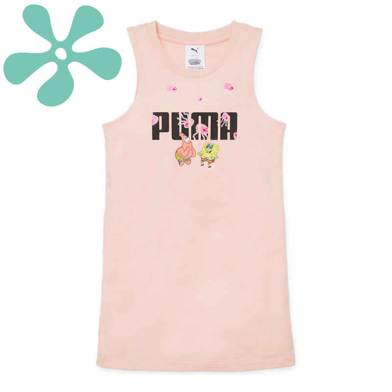 PUMA X SPONGEBOB Kids' Slim Fit Dress in Pink size 13-14Y