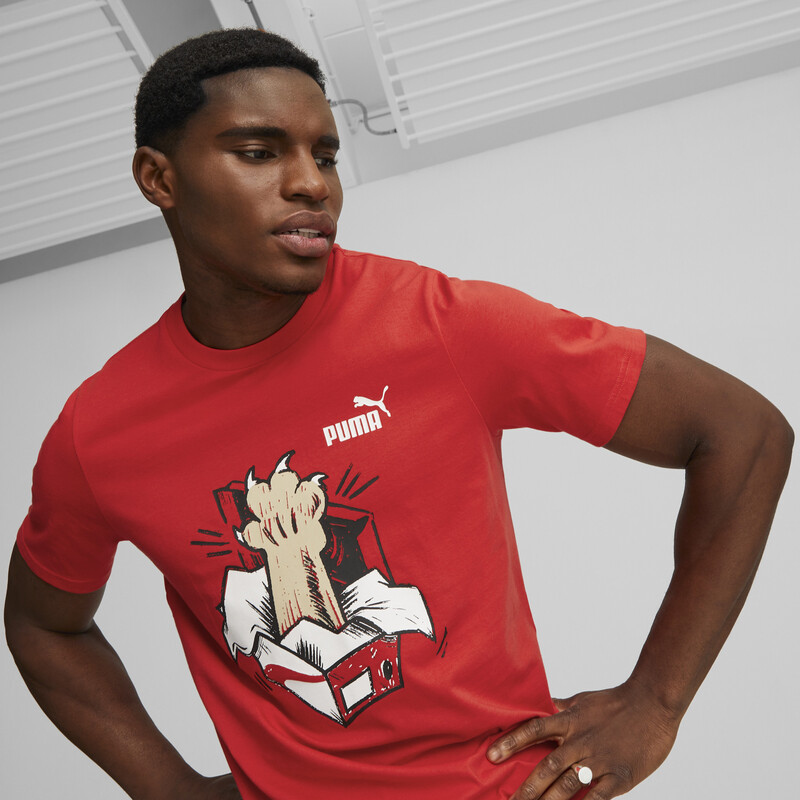 

Men's PUMA Graphics Sneaker Regular Fit T-Shirt, Red