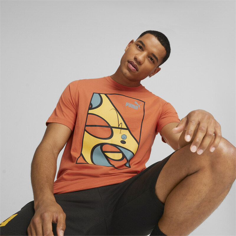 

Men's PUMA Graphics Court Regular Fit T-Shirt, White/red