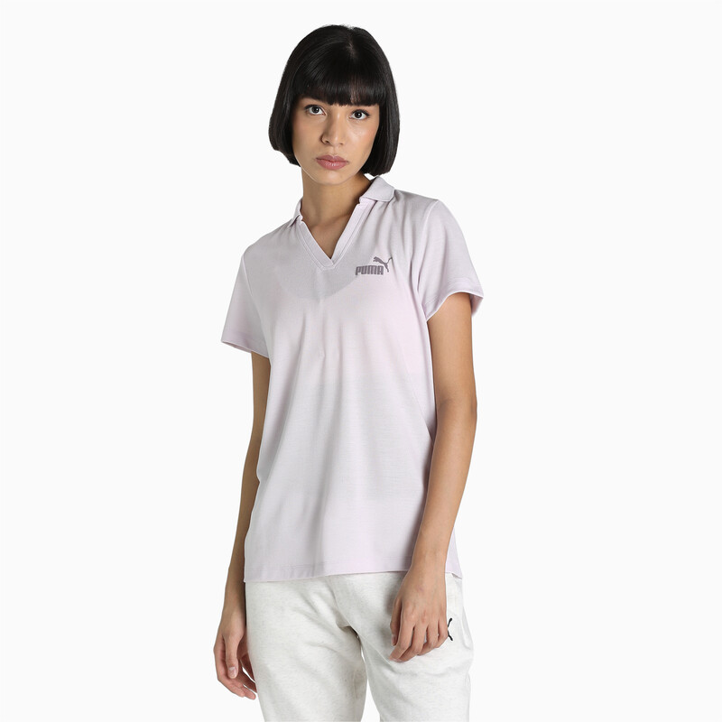 

Women's PUMA Essential V Neck Regular Fit Polo, Anise flower