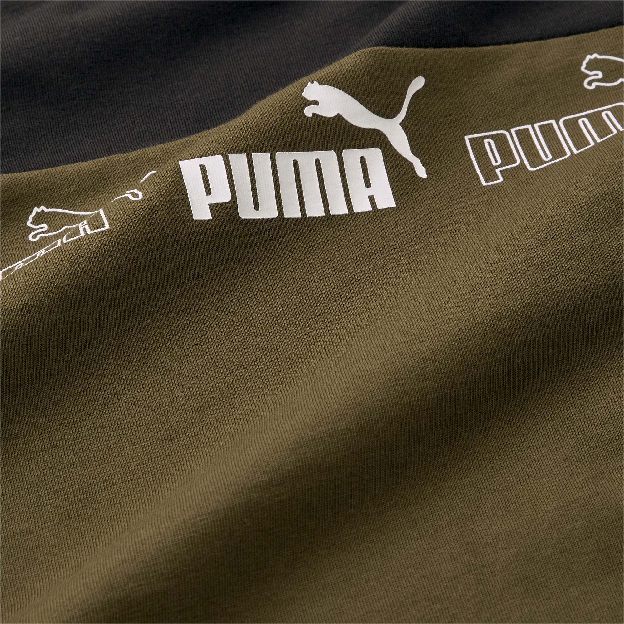 Men's Puma Around The Block T-Shirt, Green, Size XS, Clothing