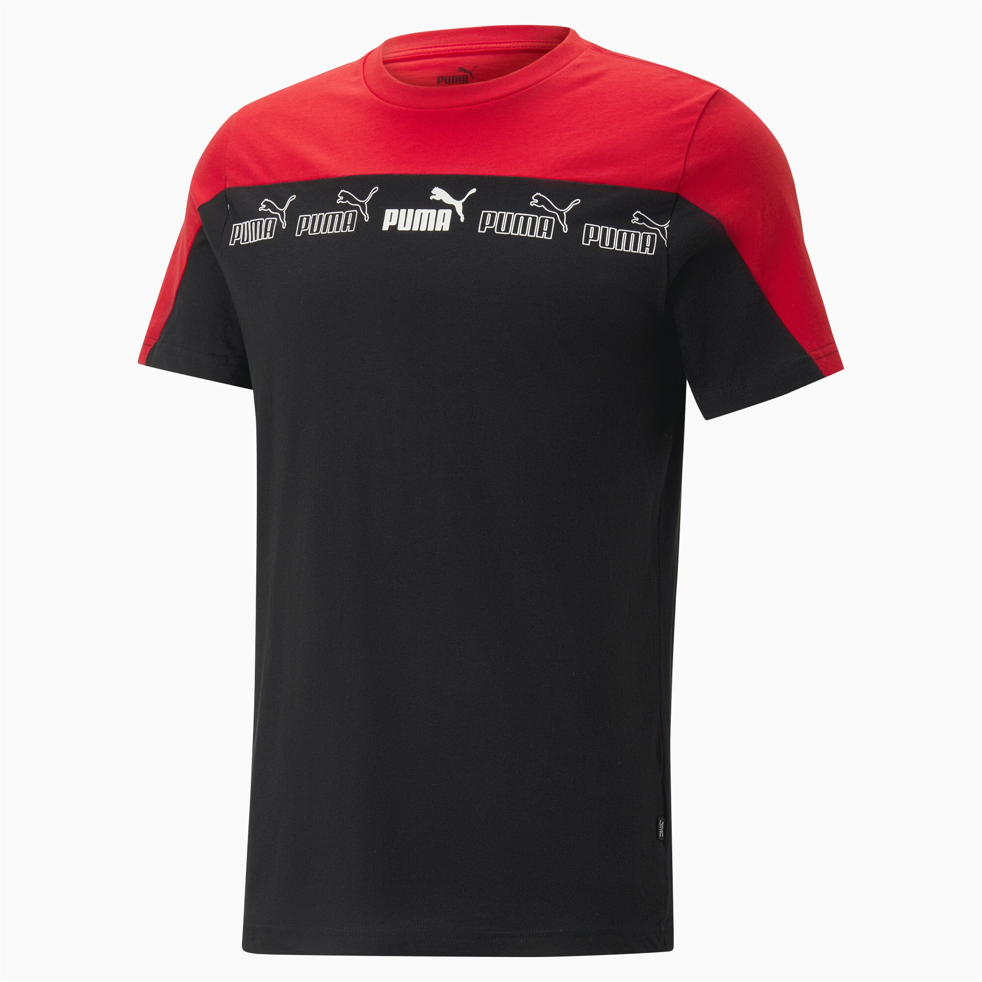 Men's Puma Around The Block T-Shirt, Red, Size L, Clothing