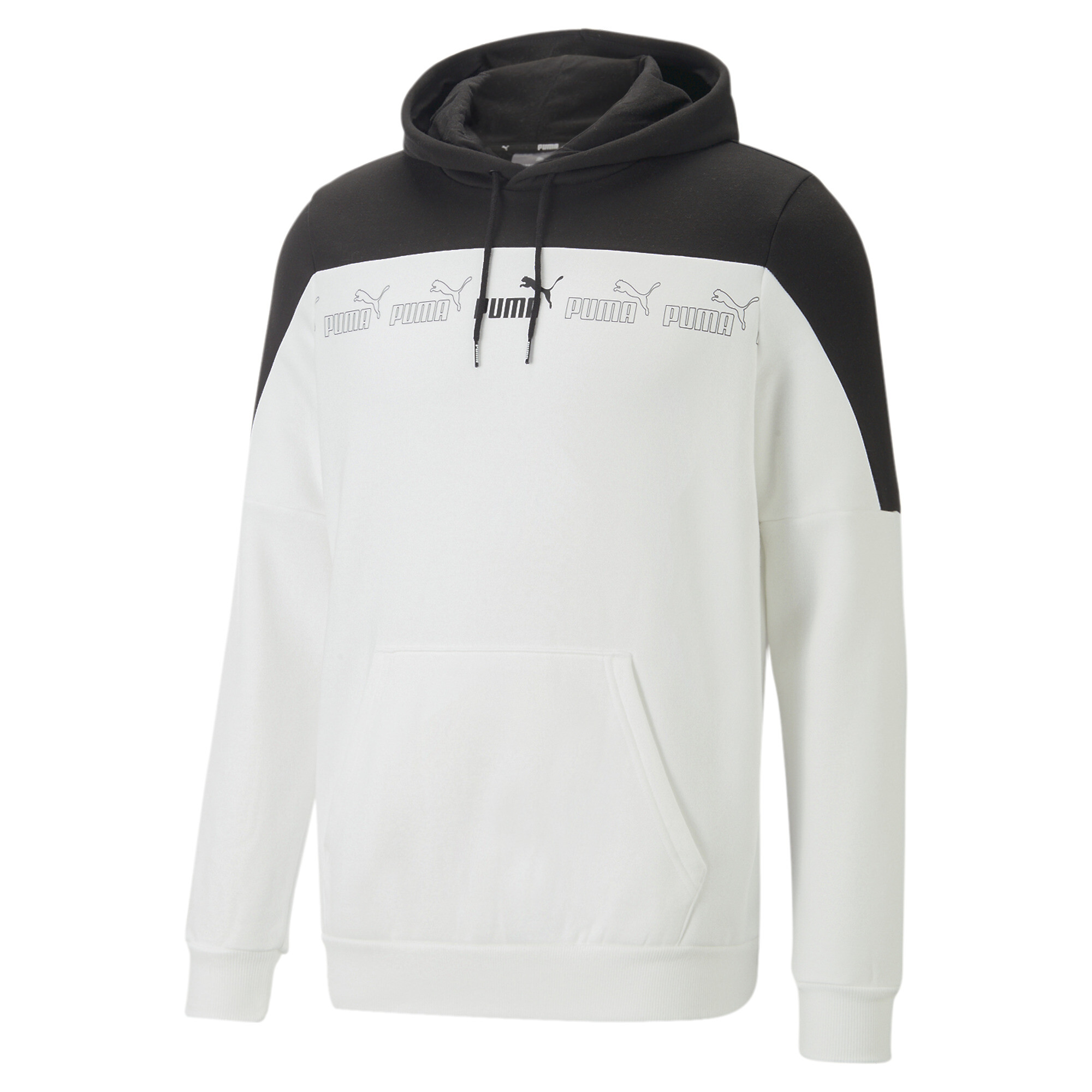 Men's Puma Around The Block Hoodie, White, Size L, Clothing