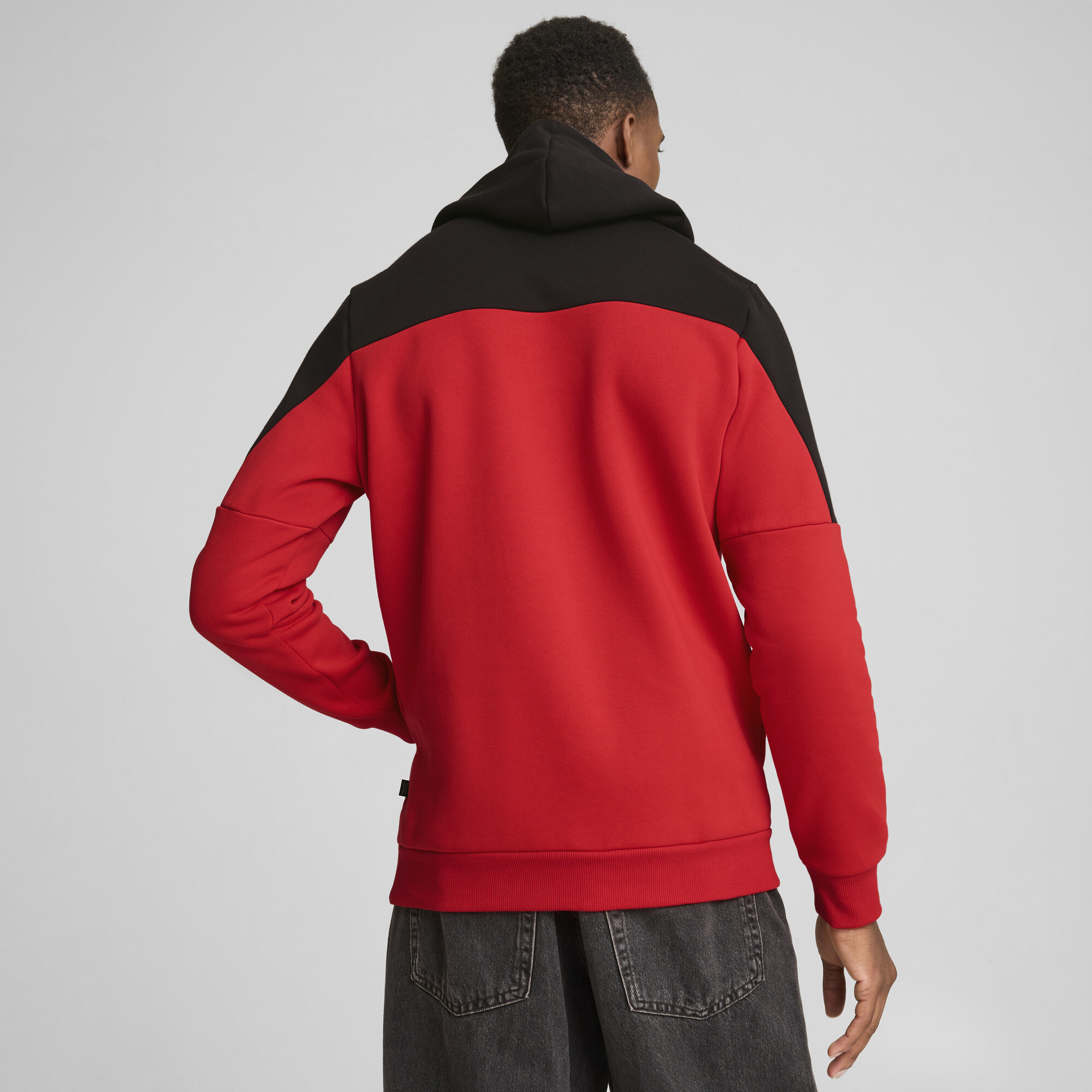 Men's Puma Around The Block Hoodie, Red, Size XL, Clothing