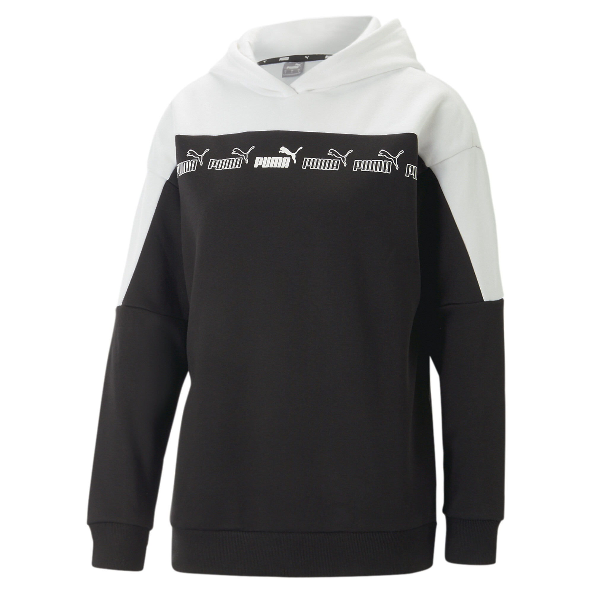 Women's Puma Around The Block Hoodie, Black, Size M, Clothing