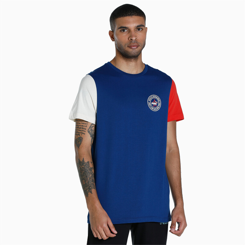 

Men's PUMA X1DER Varsity Slim Fit T-Shirt, Black/blue