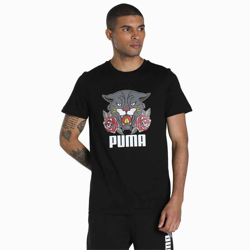 

Men's PUMA X1DER Grunge Logo Slim Fit T-Shirt, Black