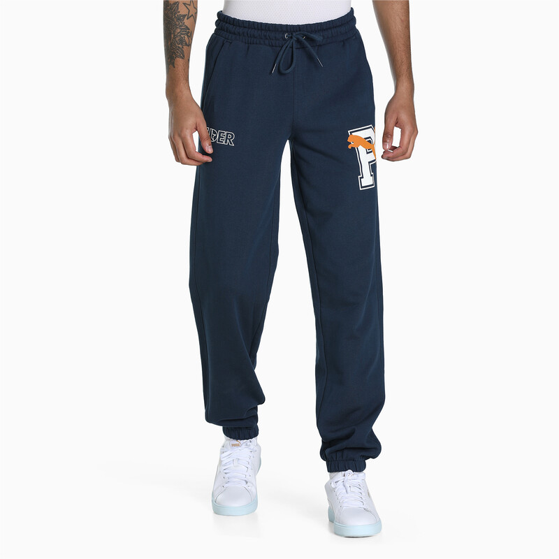 

Men's PUMA X1DER Knitted Pants, Black/blue