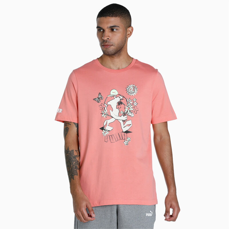 Men's PUMA X1DER FeelGood Relaxed Fit T-Shirt, Pink
