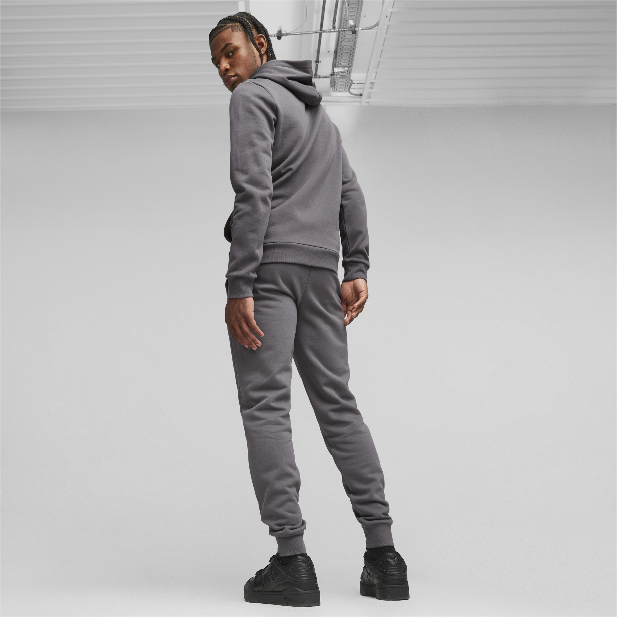 Men's Puma FZ Panel's Tracksuit, Gray, Size XL, Clothing