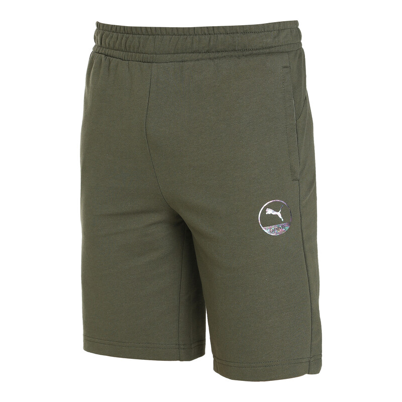Men's PUMA X One8 Knitted Shorts in Gray/Green size M