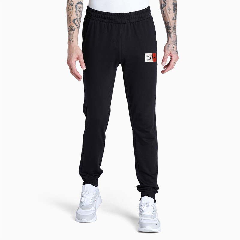 

Men's PUMA Formstrip Logo Slim Fit Pants, Black