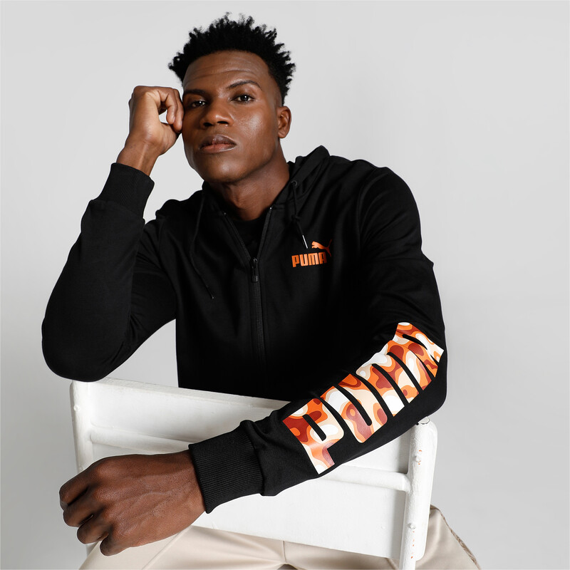 

Men's PUMA Logo Knitted Slim Fit Jacket