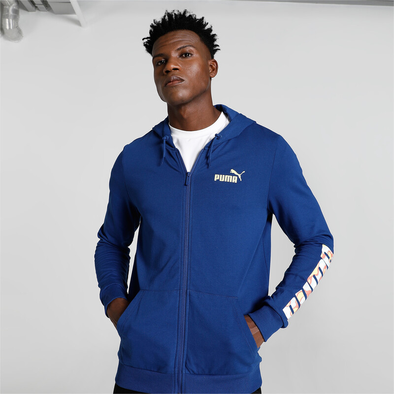Men's PUMA Logo Knitted Slim Fit Jacket