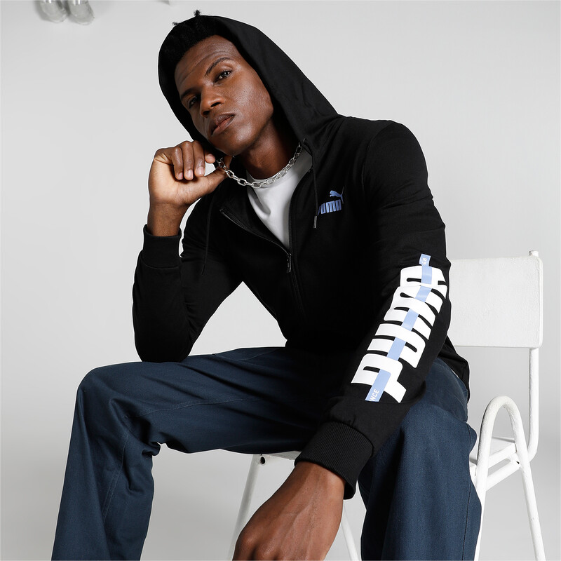 

Men's PUMA Graphic Slim Fit Hoodie, Black