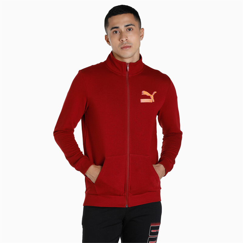 

Men's PUMA Knitted Multi Logo Slim Fit Jacket