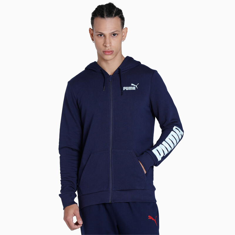 Men's PUMA Graphic Slim Fit Jacket in Purple size S
