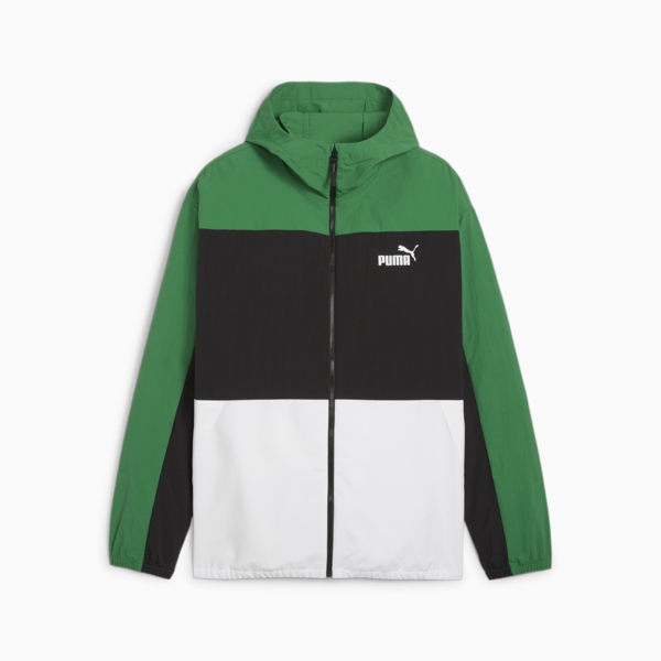 Rompevientos con capucha para hombre, Archive Green, large-ARG