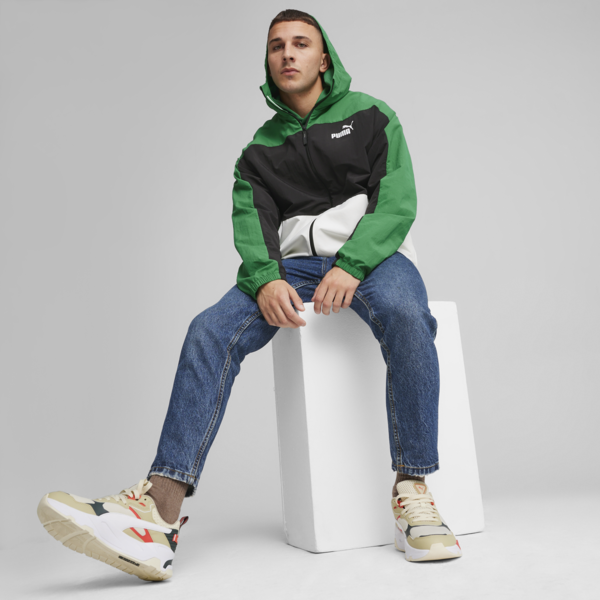 Rompevientos con capucha para hombre, Archive Green, large-ARG